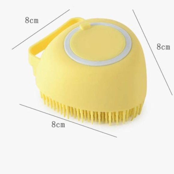 Pet Cat Dog Bath Brush Massage Gloves Soft Safety Silicone Comb - Picture 2 of 3